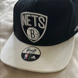 Adidas Black and White Nets Kids Hat